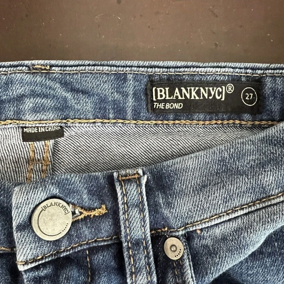BLANKNYC The Bond Skinny Jeans Mid Rise Stretch Denim Blue Women’s Size 27 - Picture 9 of 10